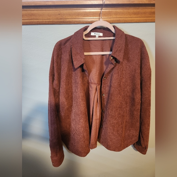 Madewell Women's Brown Corduroy Utility Jacket - Picture 1 of 2
